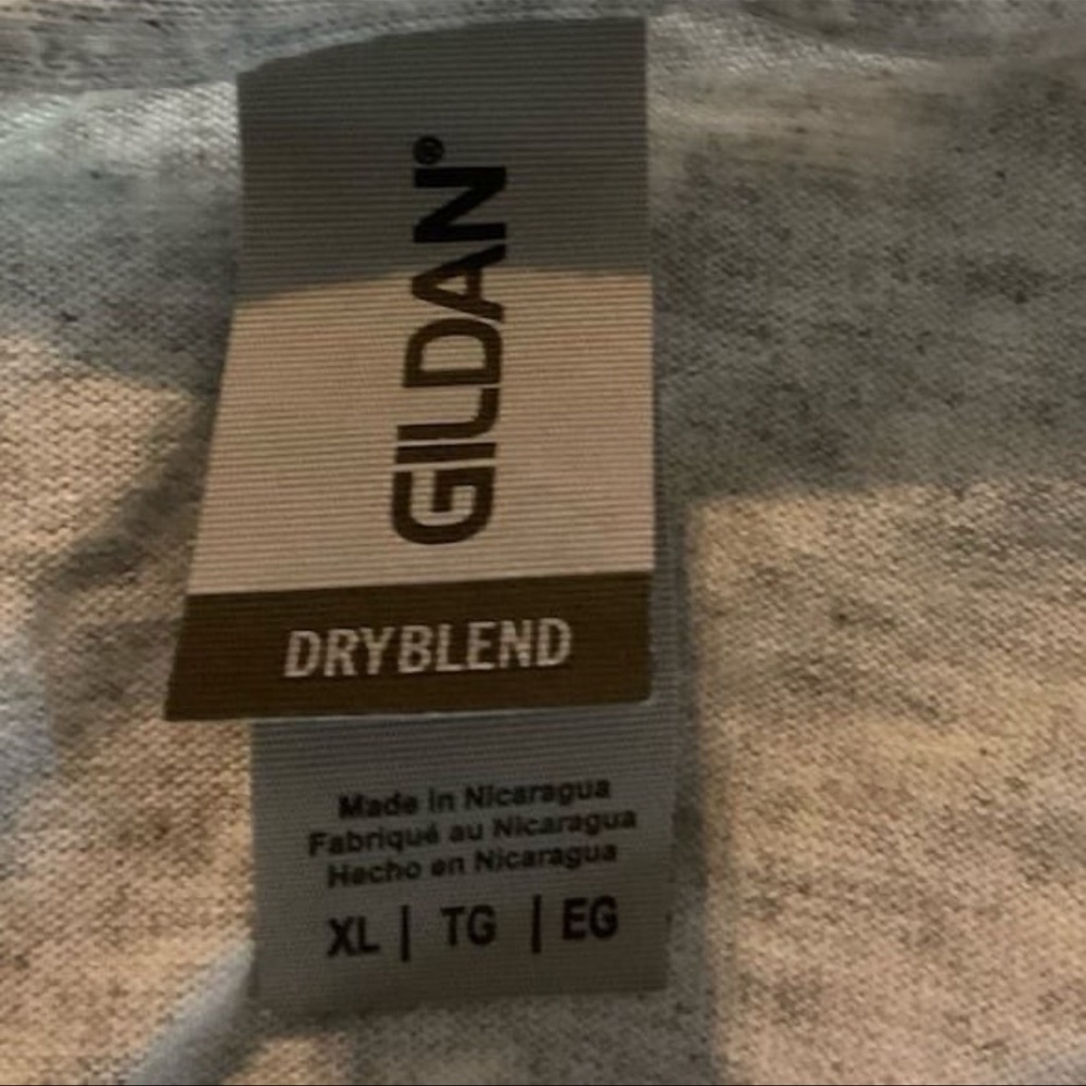 Gildan Women’s XL Gray Arkansas Razorback Graphic T-Shirt Crew Neck DryBlend - Picture 6 of 8